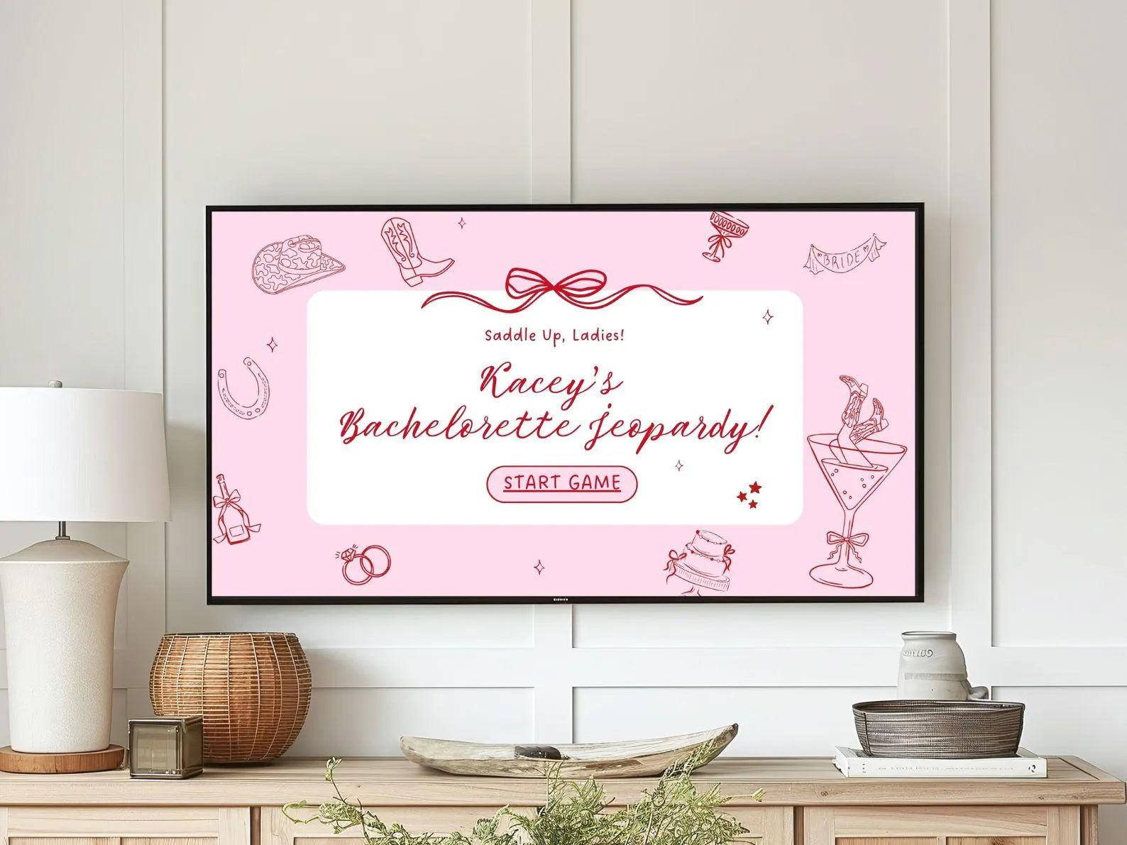 Cowgirl bachelorette jeopardy game